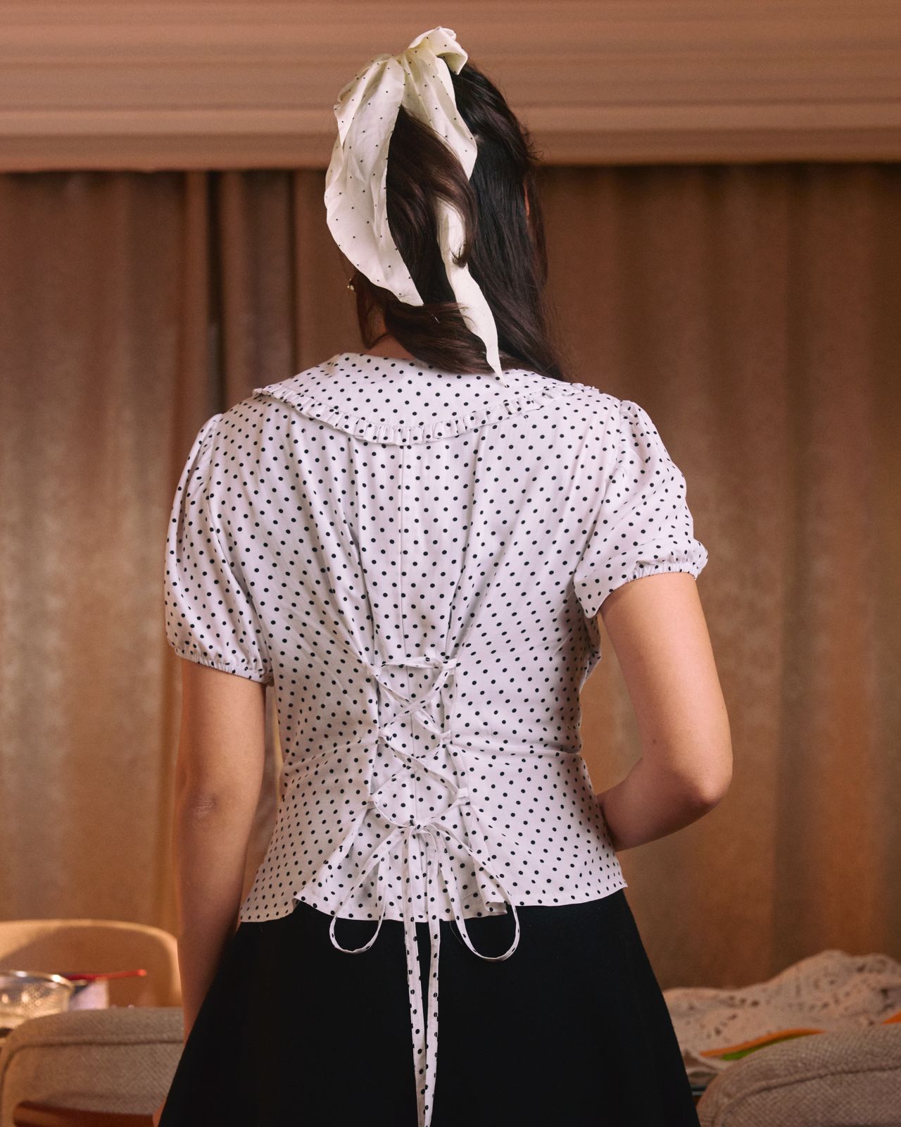 Amélie Polka Dots Blouse