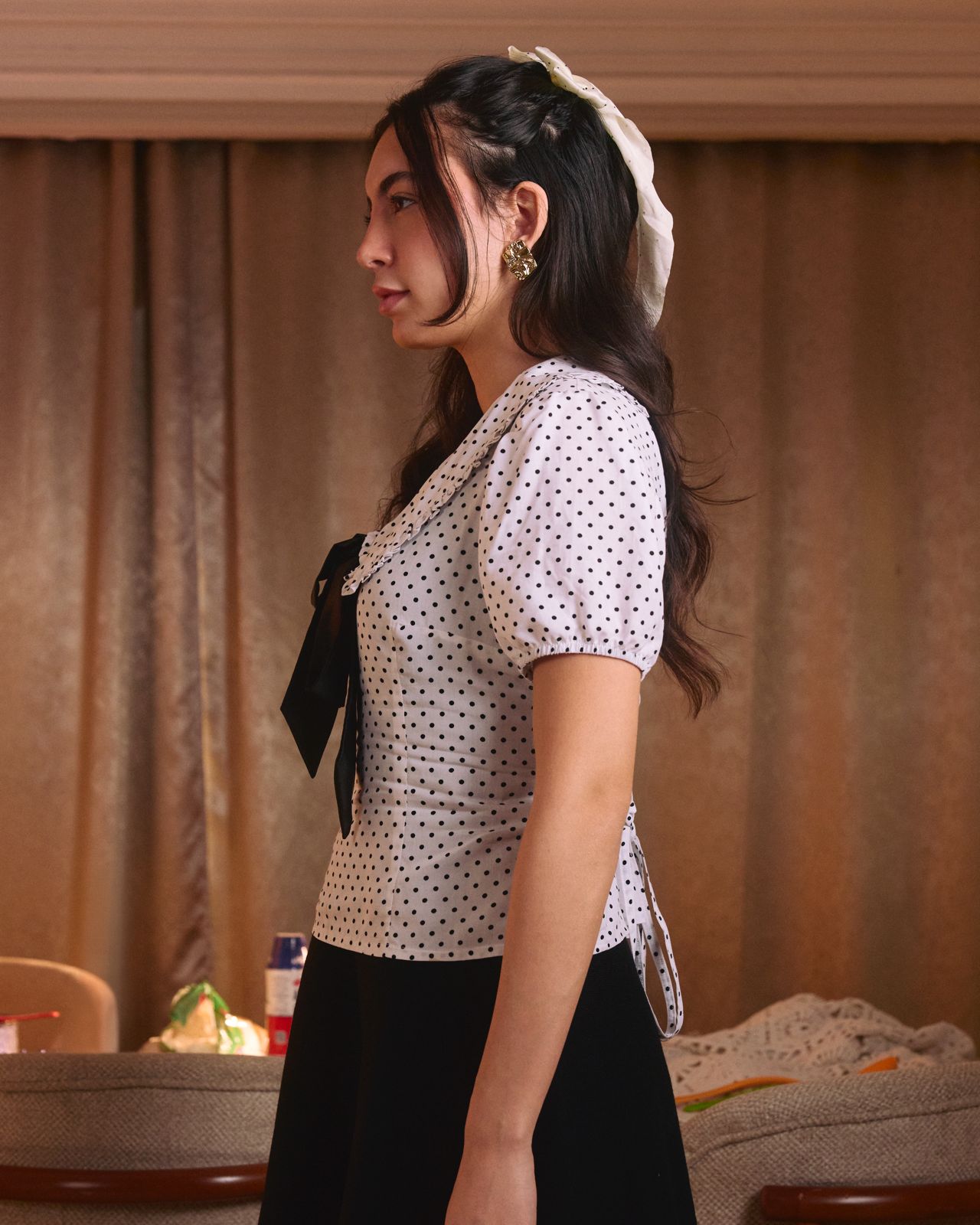 Amélie Polka Dots Blouse