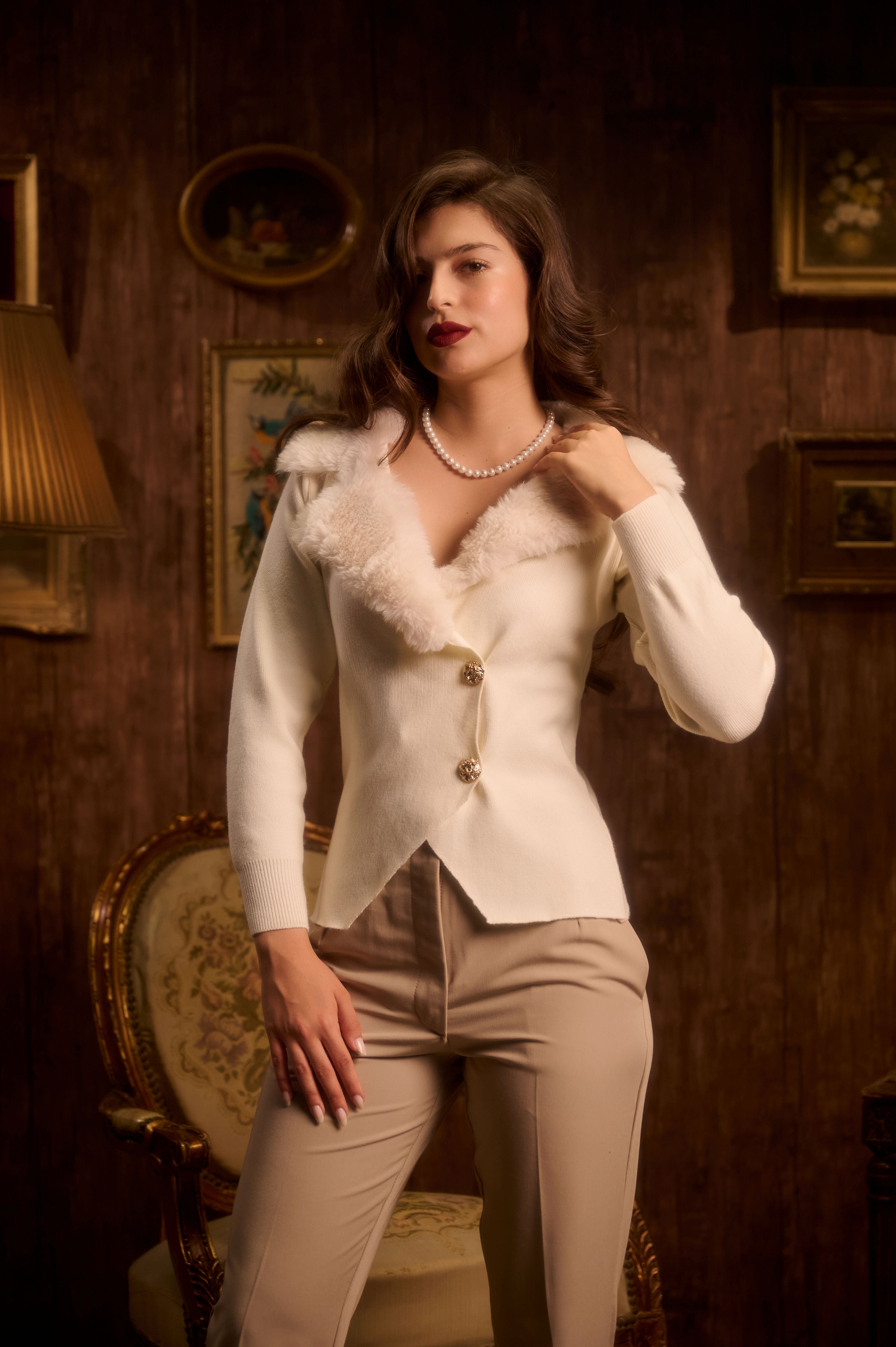 The Knitted Verse Blouse