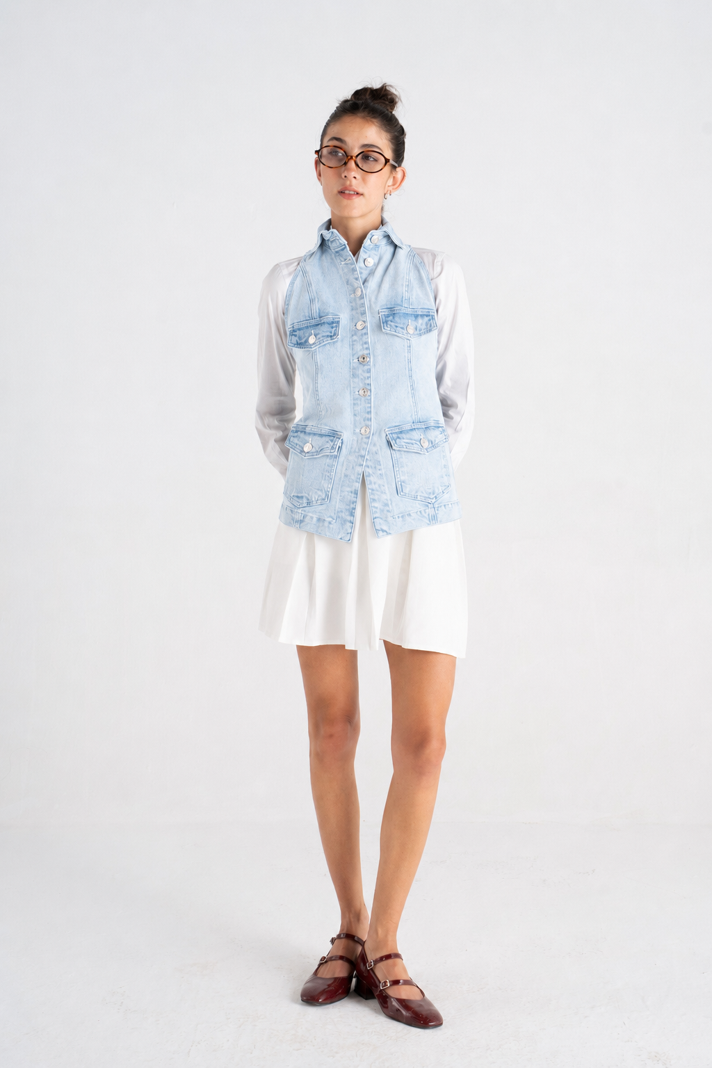 The Shaped Denim Vest