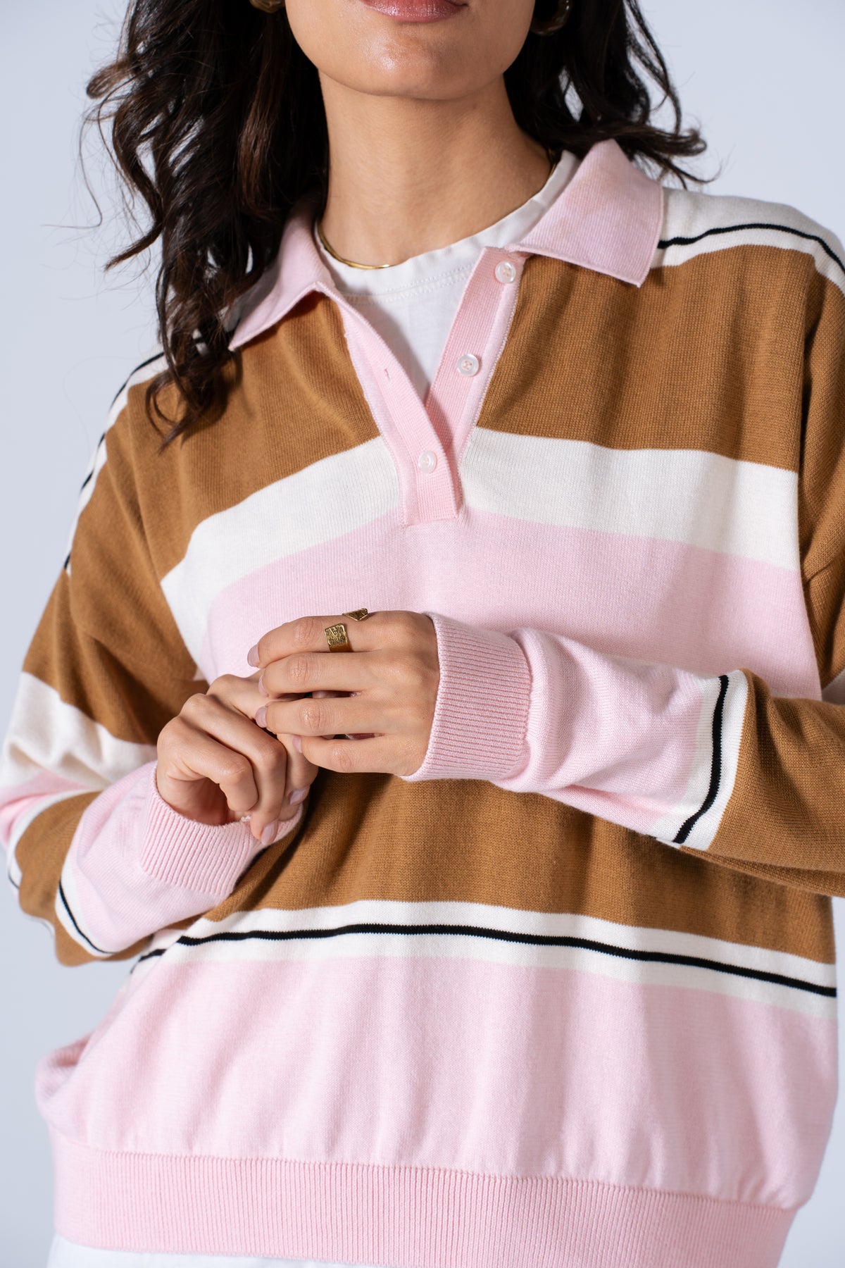 Striped Lounge Knit Top