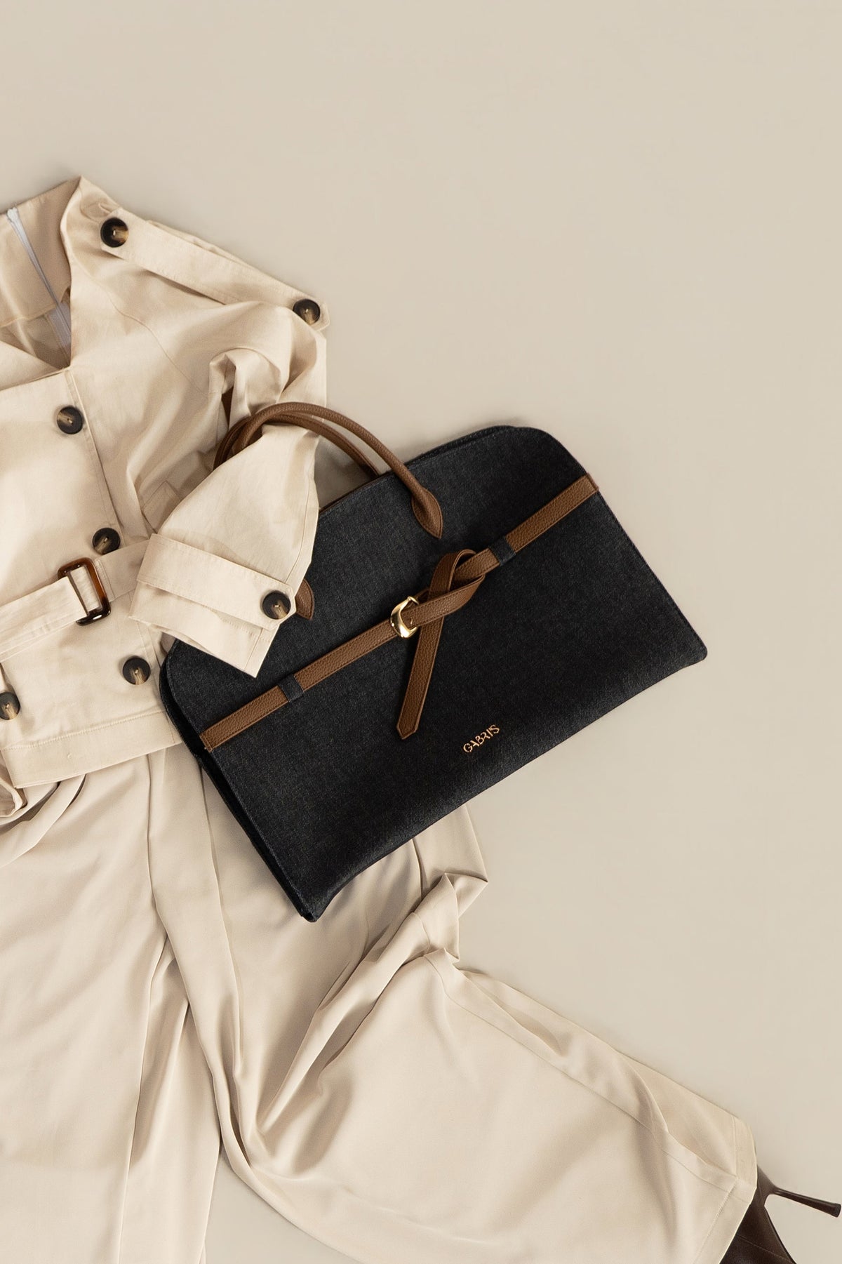 A Denim Carryall Bag