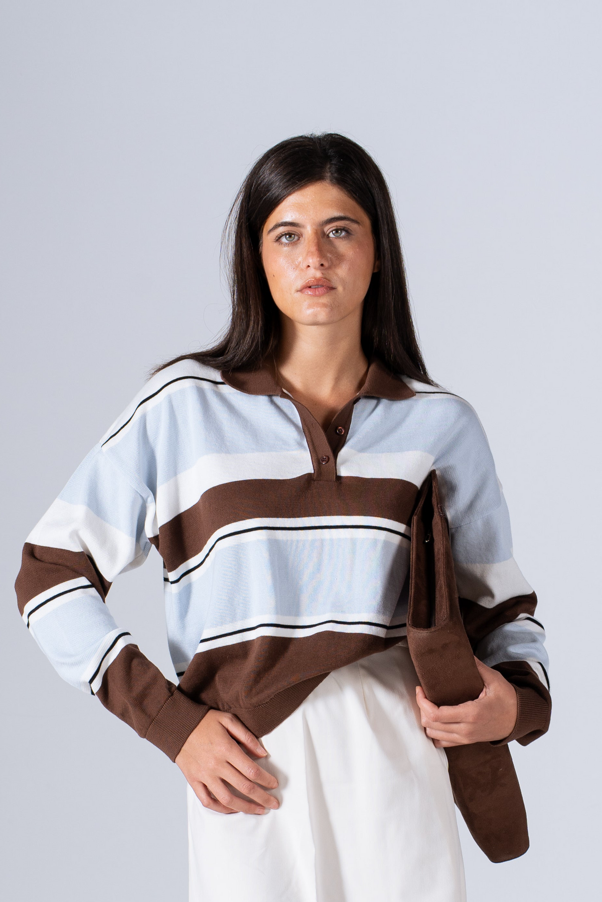 Striped Lounge Knit Top