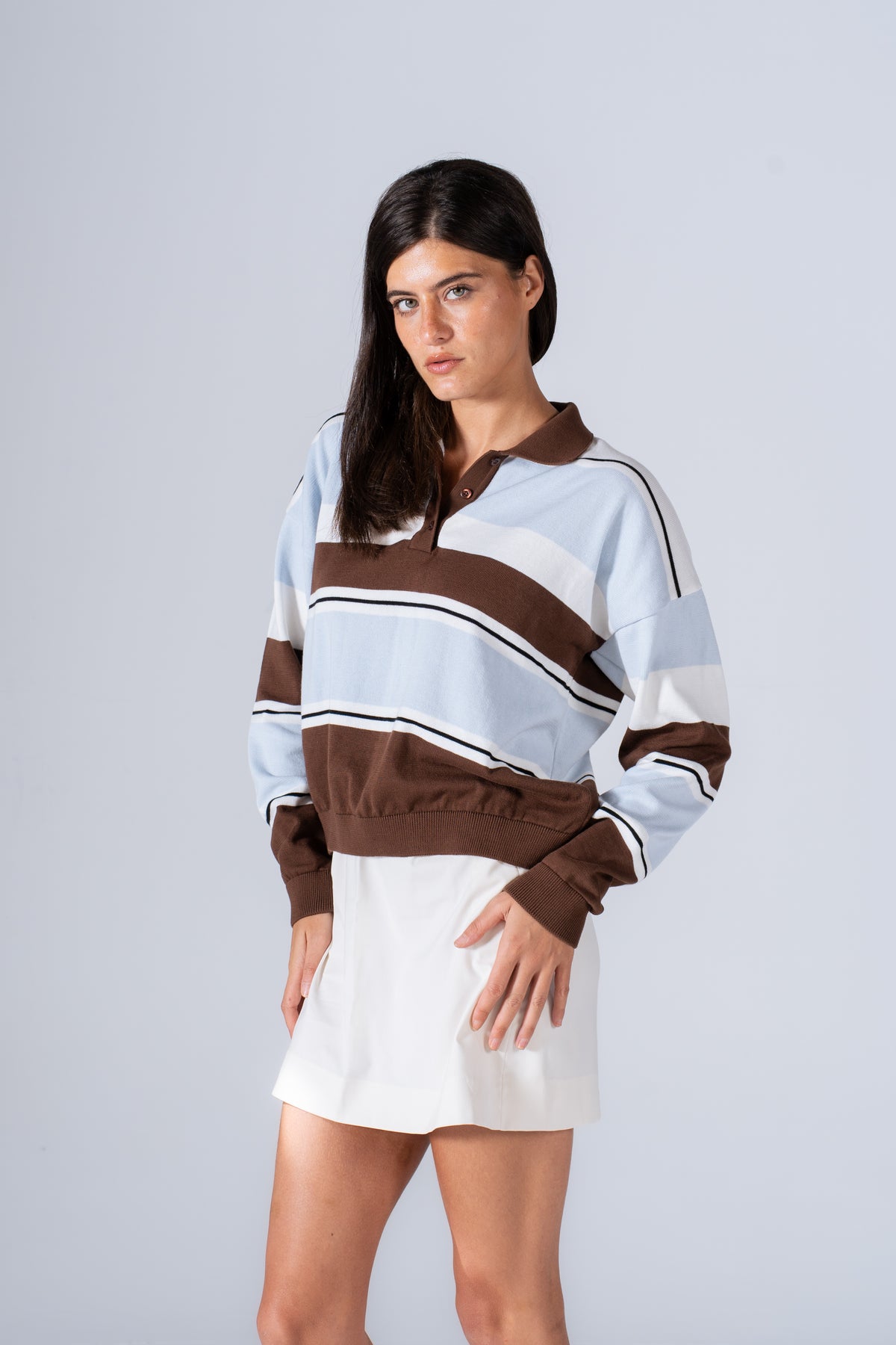 Striped Lounge Knit Top