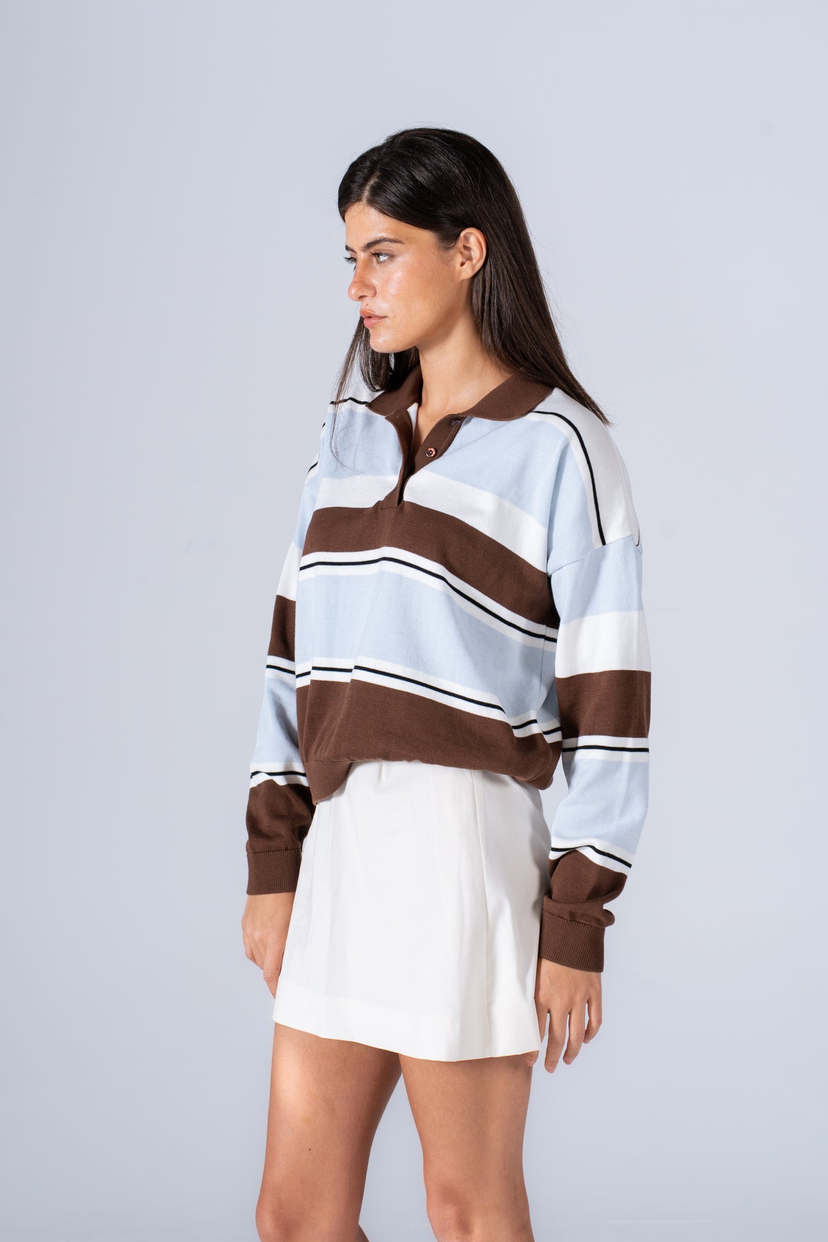 Striped Lounge Knit Top