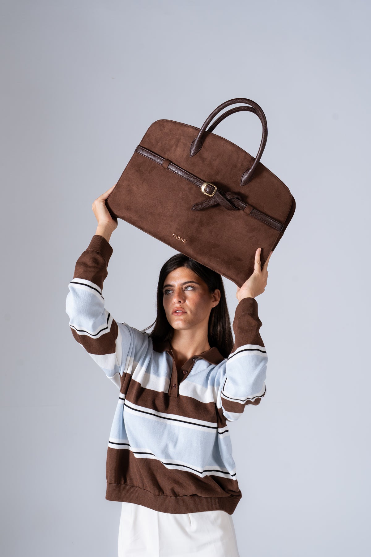 A Soft-Suede Carryall Bag