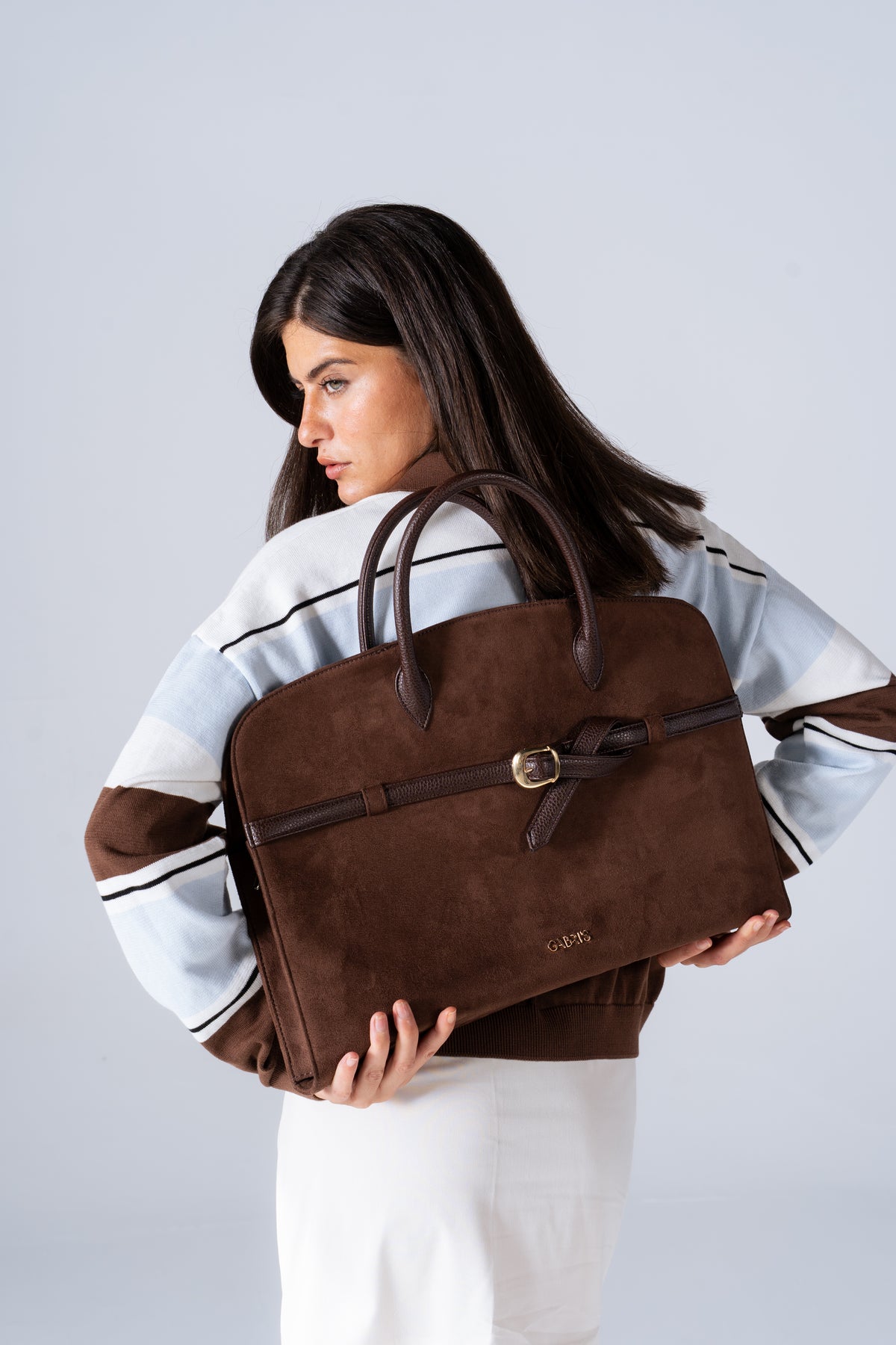 A Soft-Suede Carryall Bag
