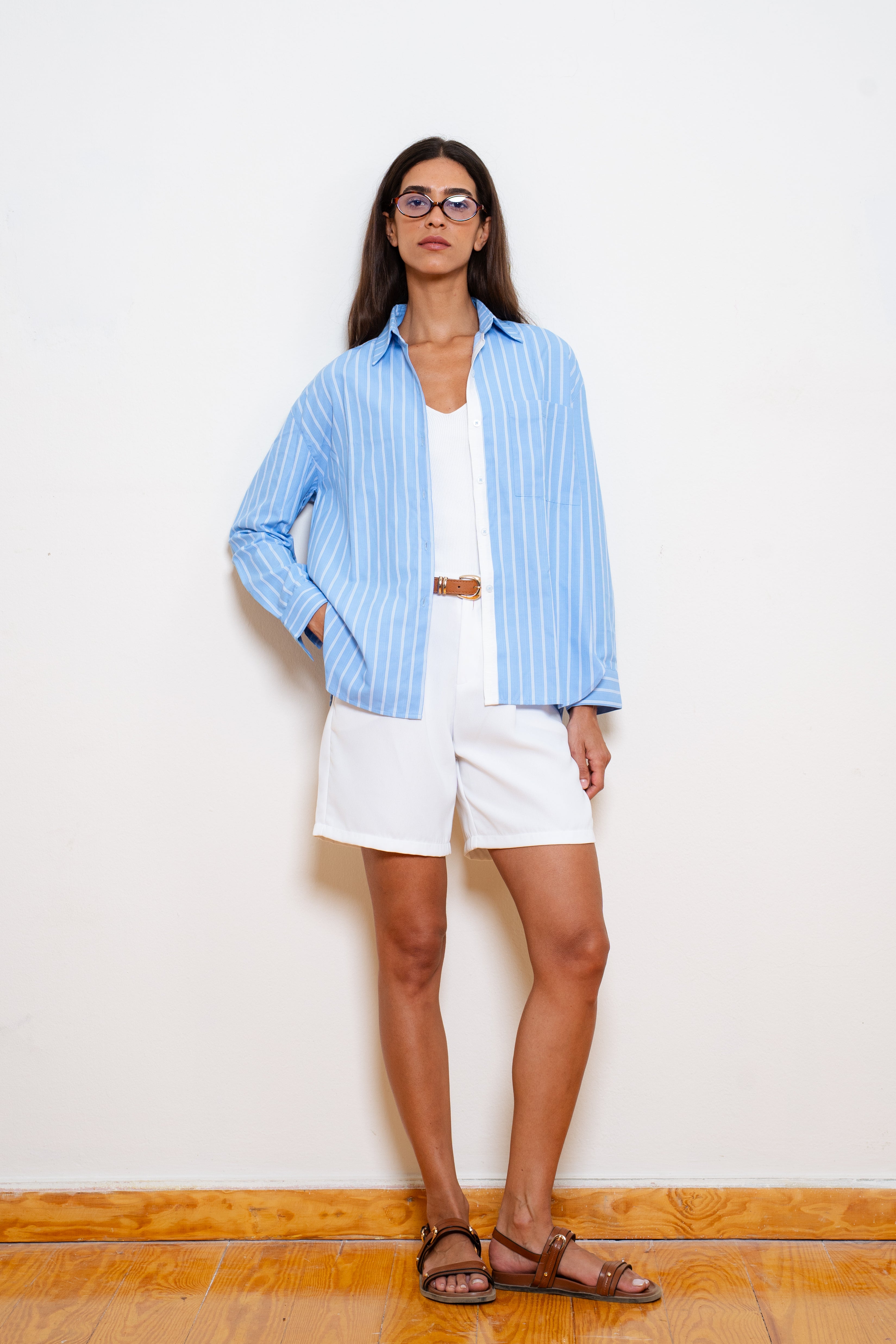 Stripped Blue Shirt