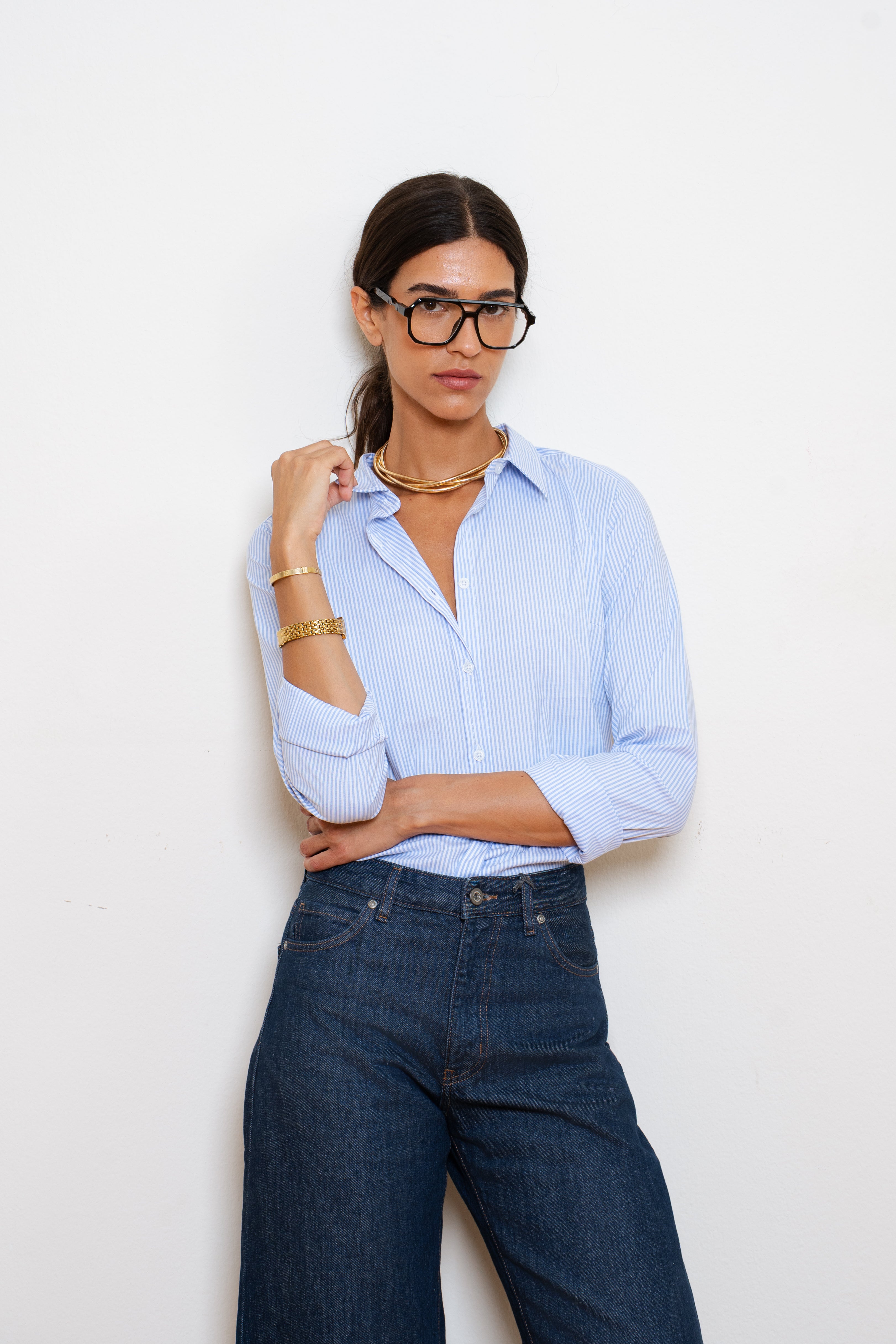 Stripped Fitted Shirt