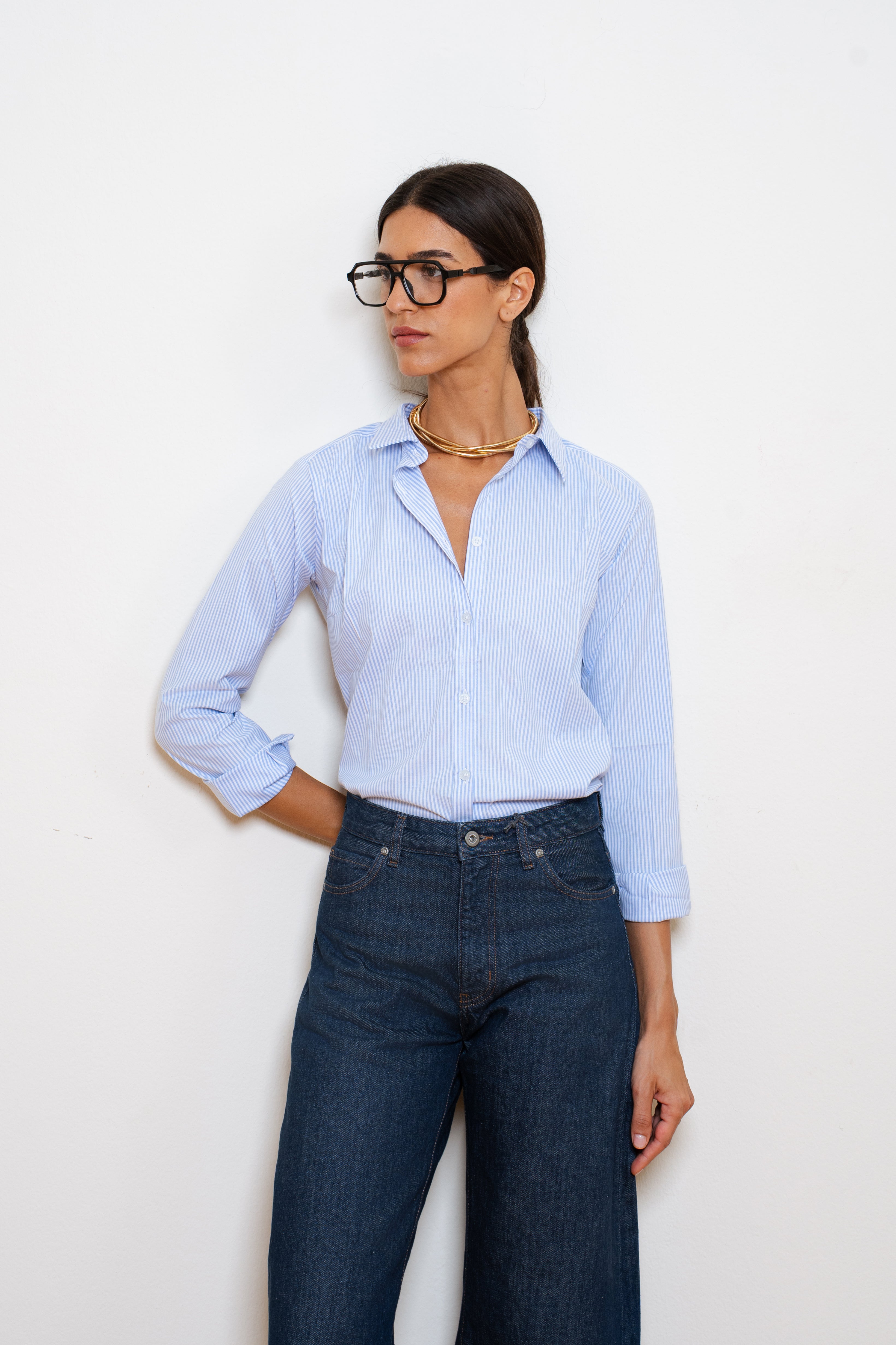 Stripped Fitted Shirt