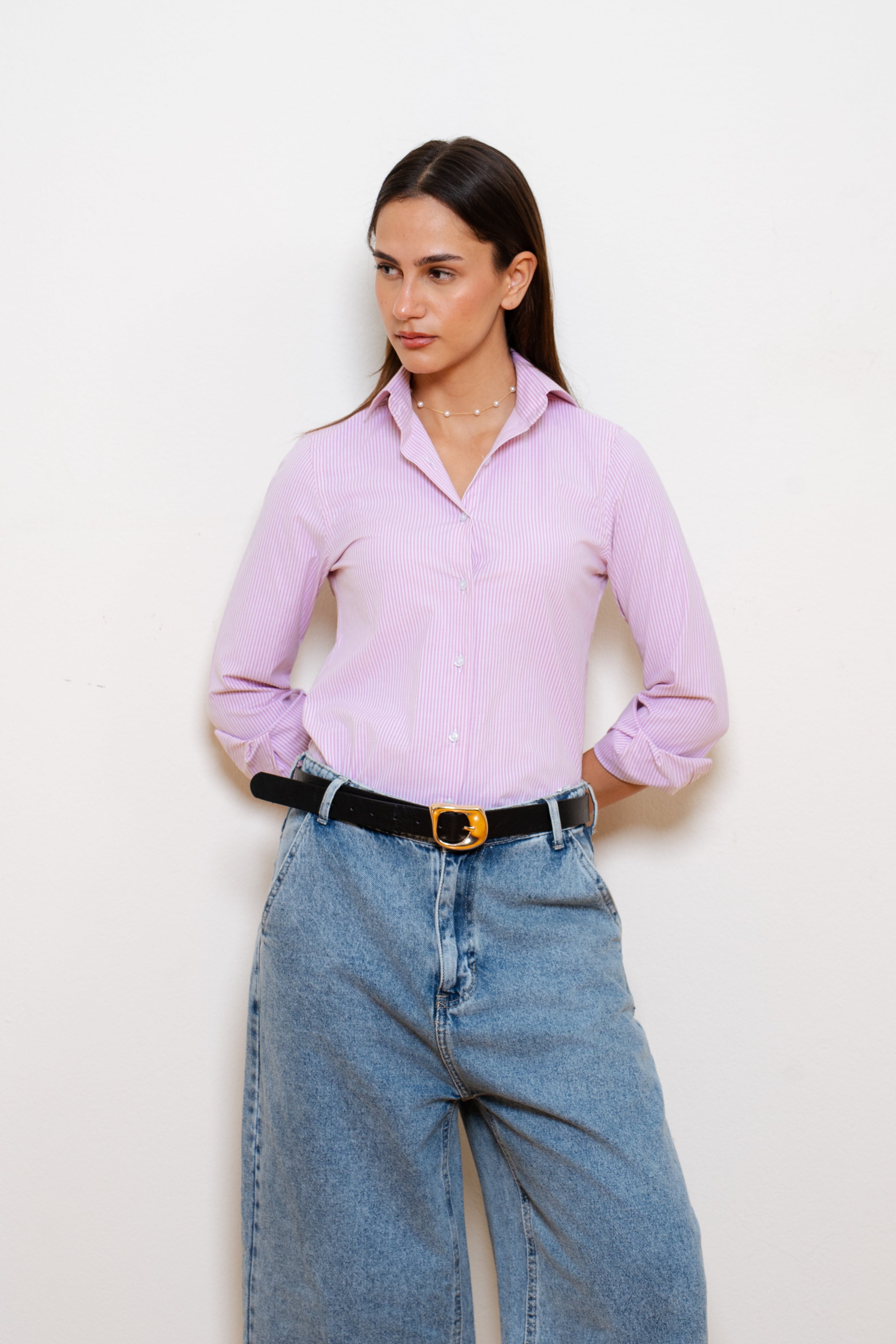 Stripped Fitted Shirt