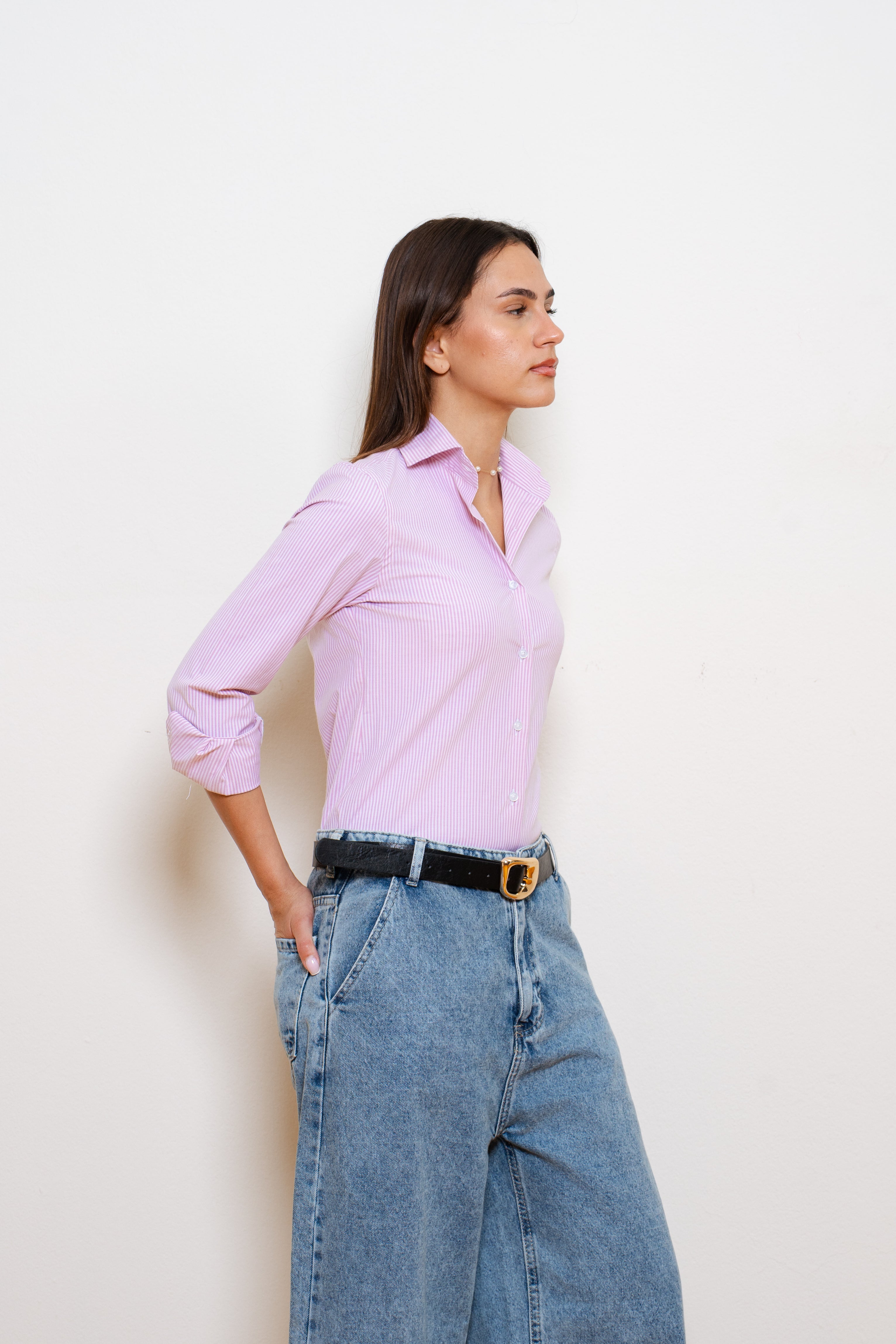 Stripped Fitted Shirt