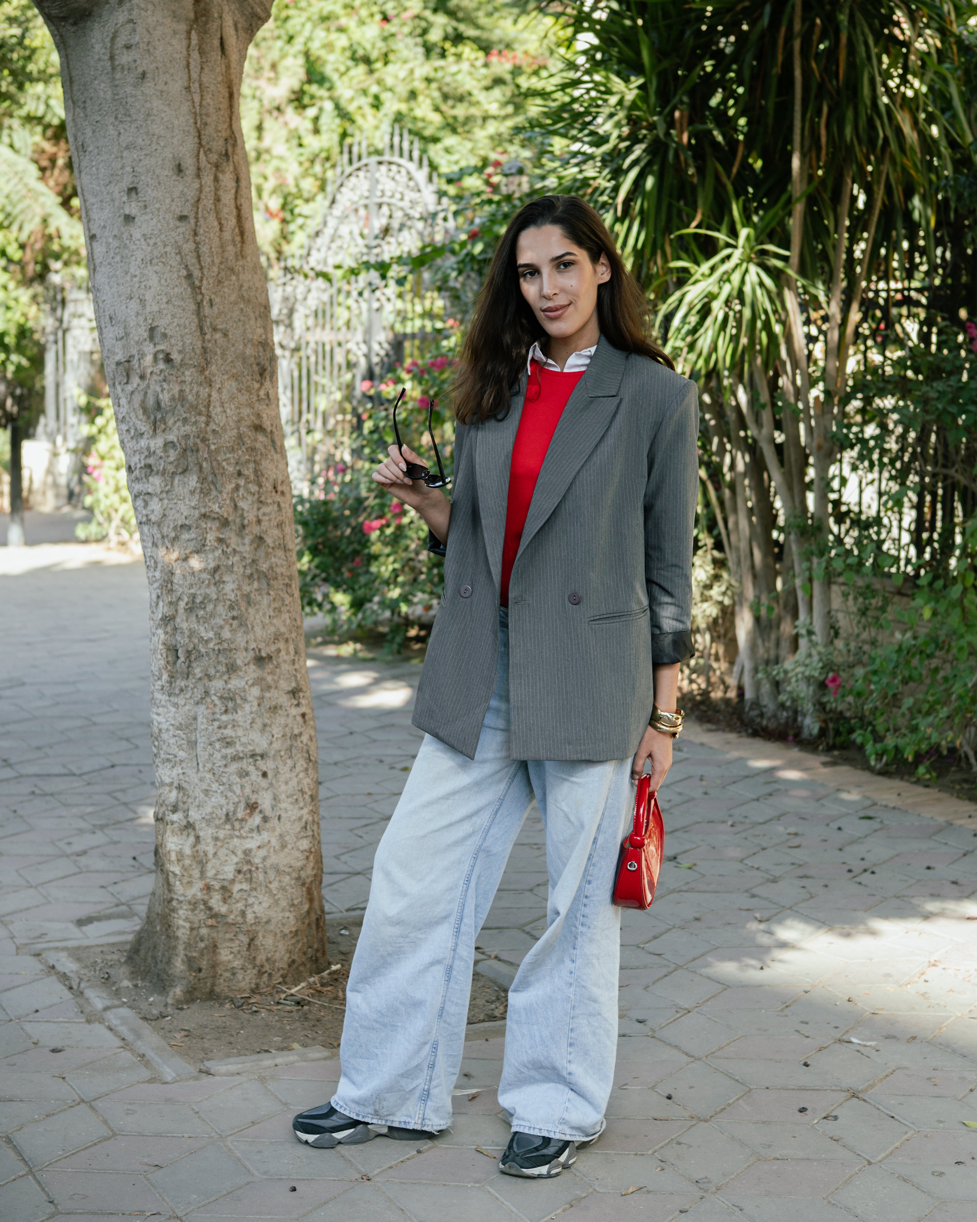 Silent Pinstripe Grey Blazer