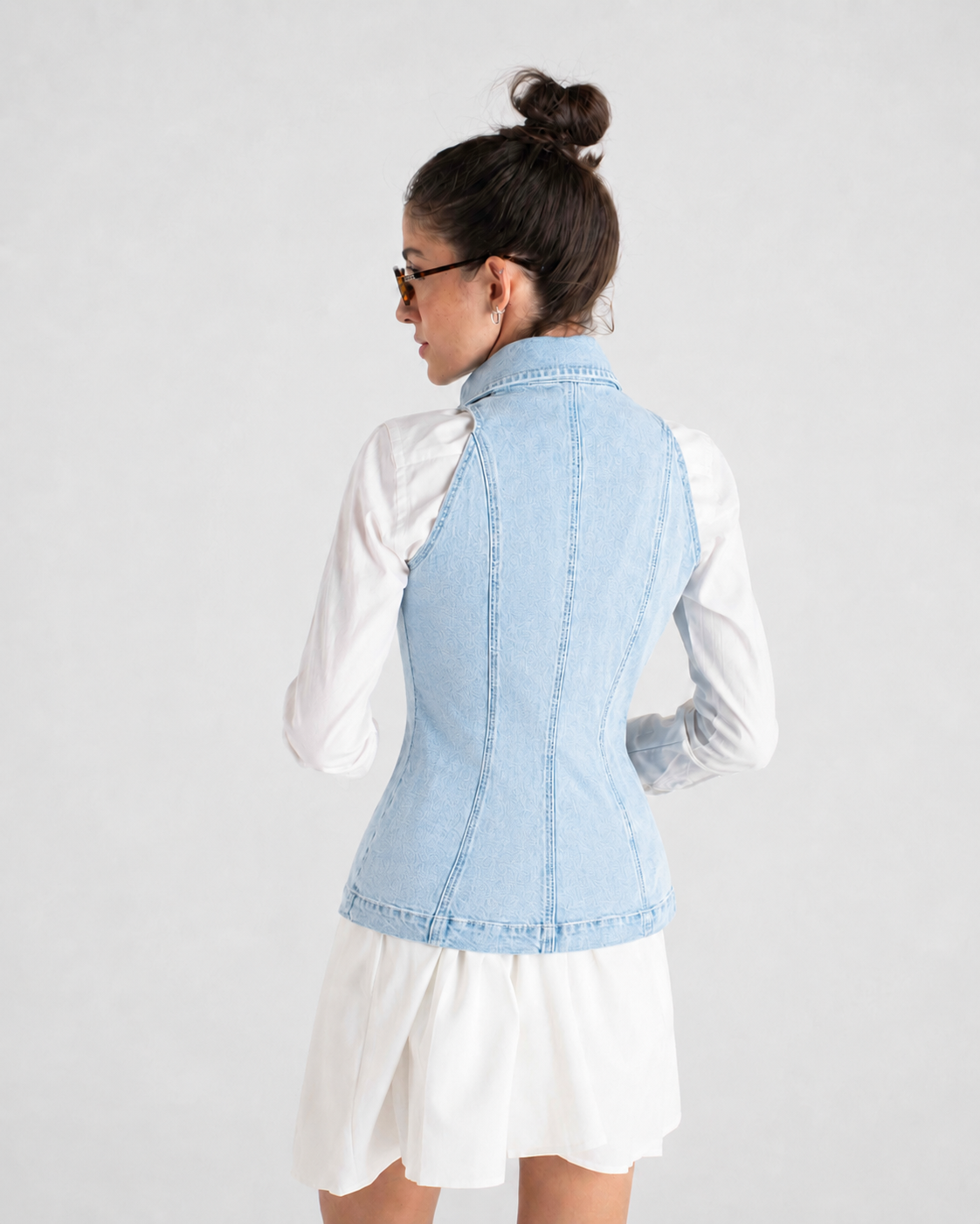 The Shaped Denim Vest