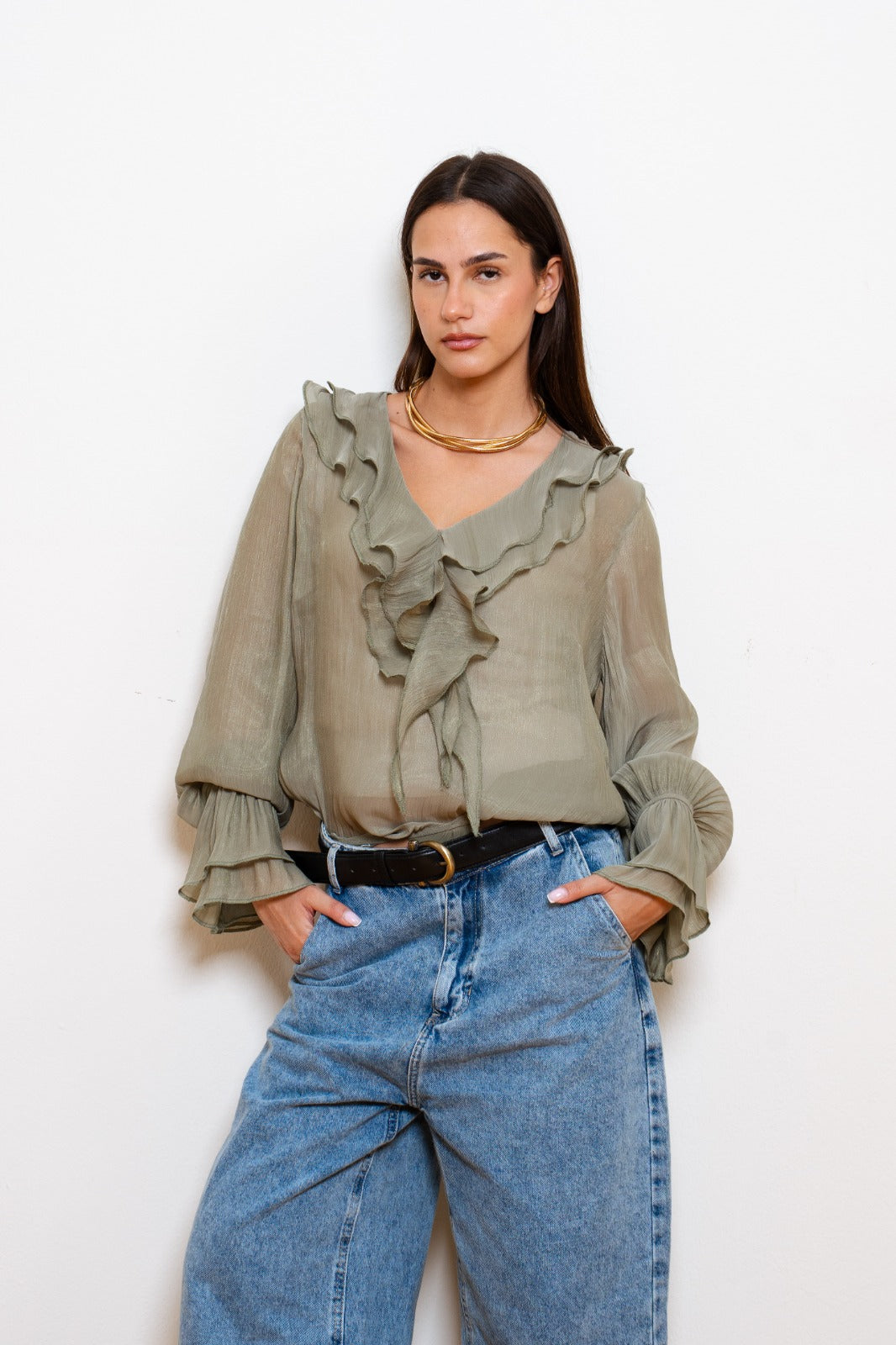 Florette - Ruffled Blouse