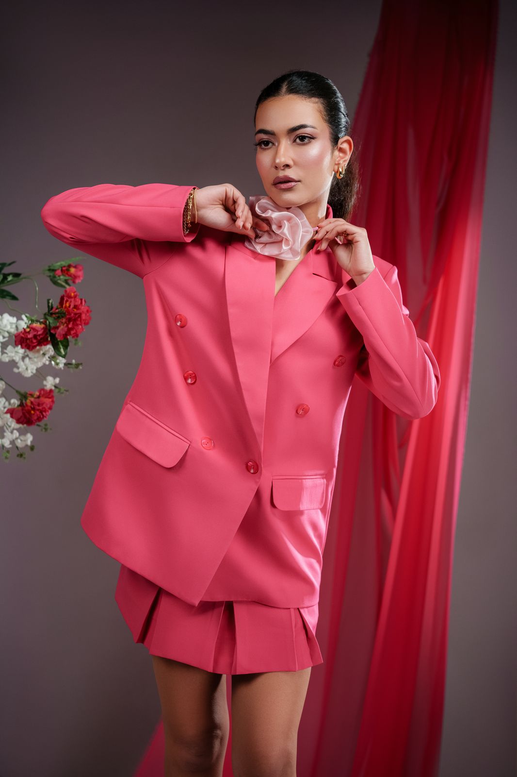 Gabri’s Hot-Pink Dad-Fit Blazer