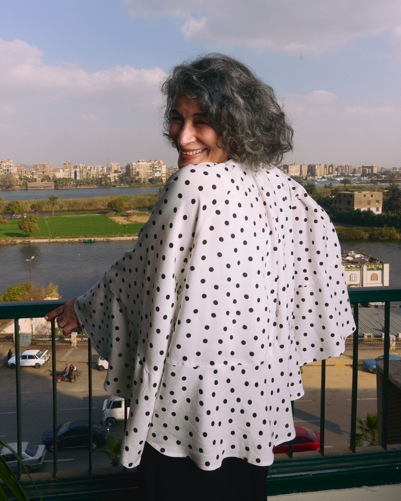 Flowy Polka Dots Blouse